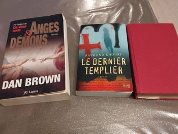 Dan Brown anges et démons et da Vinci code+le dernier templier