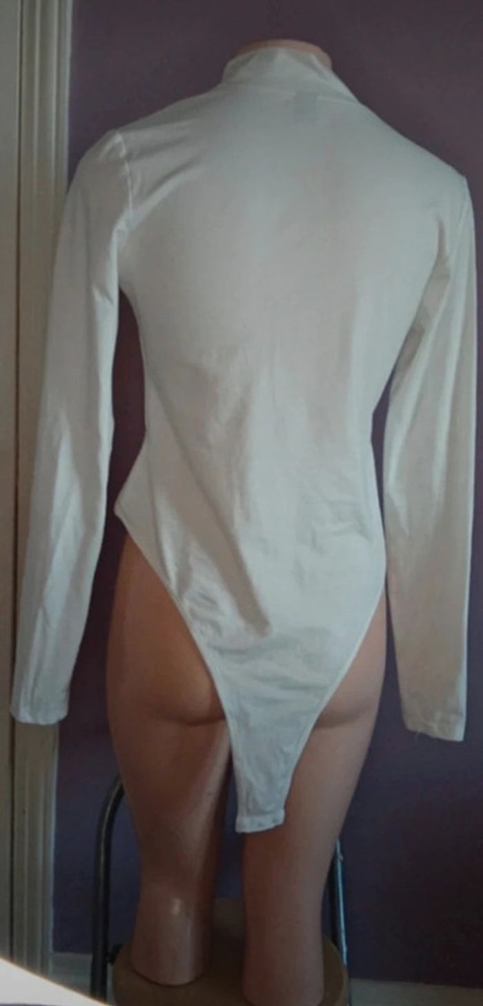 Bodies blanc fermeture éclair à l'avant - Shein - Taille L - photo numéro 4