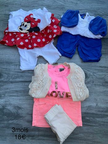 Ensembles bébé fille 3mois