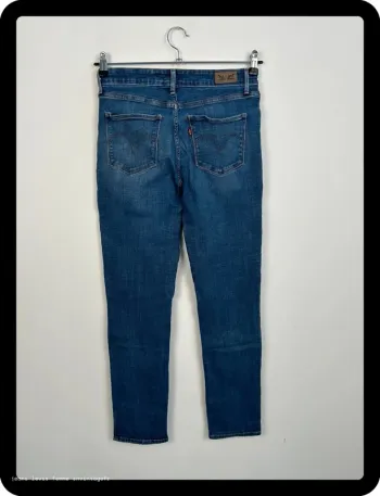 Jean Levi's Femme Mid Rise Skinny Marine | W29 L32 FR38 | Très Bon État | BP128