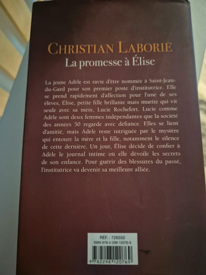 Livre la promesse a Elise - photo numéro 2