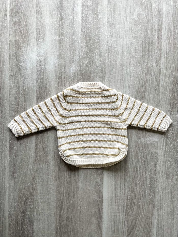 Pull à rayures en maille Tape à l’œil bébé fille taille 3 mois - photo numéro 6
