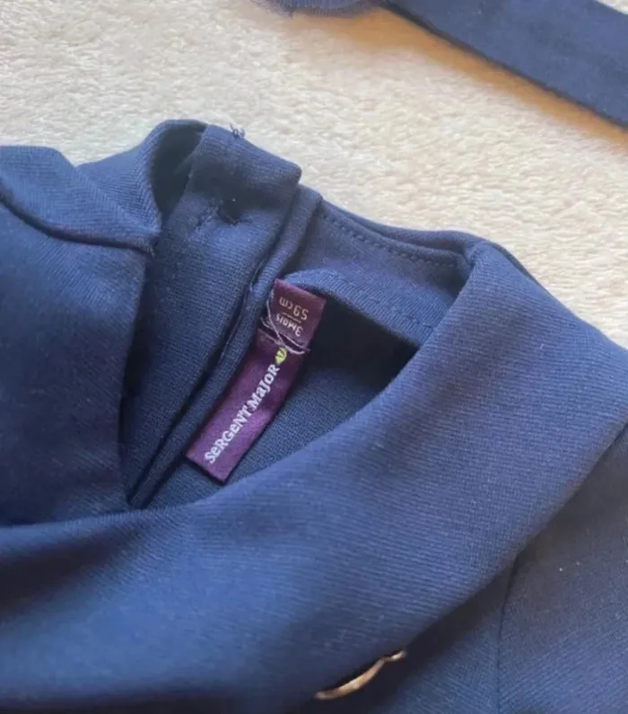 Ensemble robe bleu marine + bandeau assorti 3 mois - Sergent Major - photo numéro 6