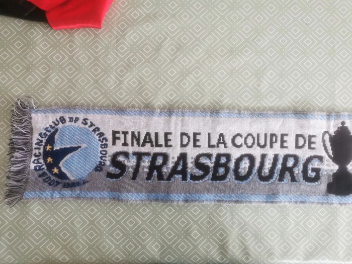 Écharpe vintage finale coupe de France 2001 Amiens vs Strasbourg - photo numéro 3
