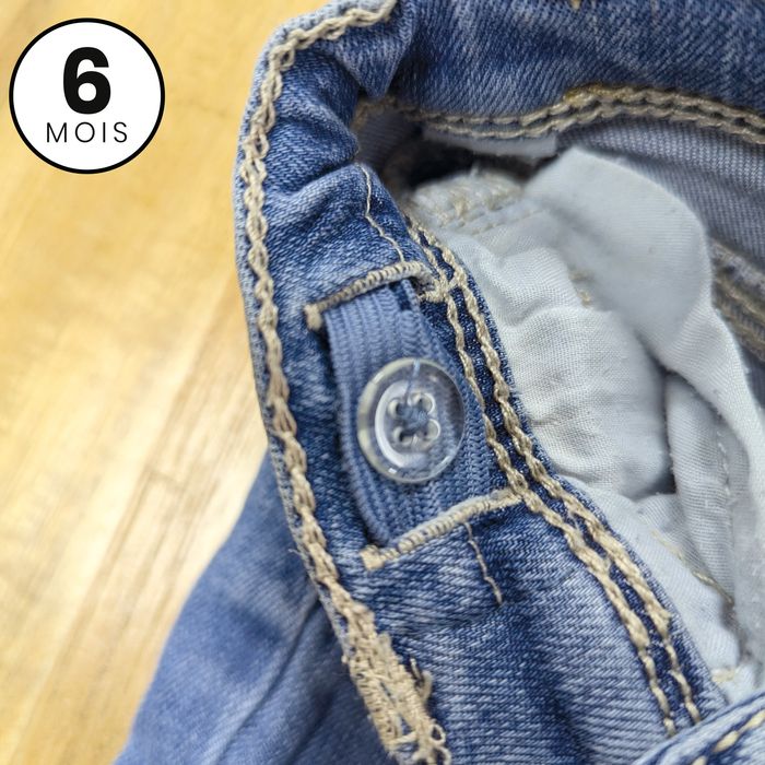 Pantalon jean - taille réglable - TAO 6 mois - photo numéro 4