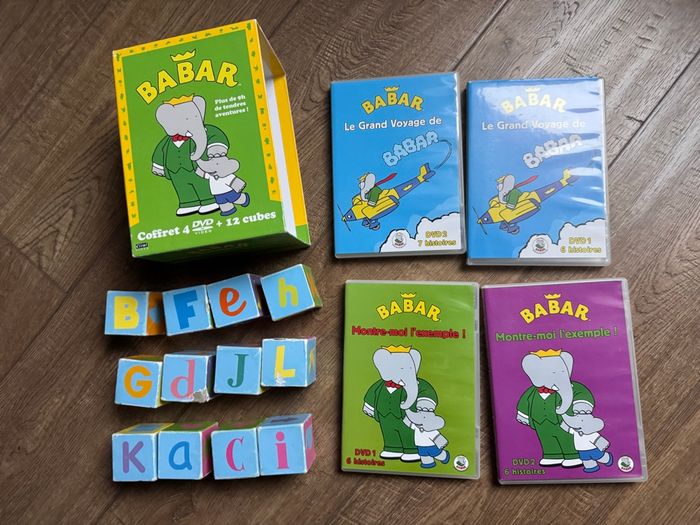 Coffret 4 dvd Babar et 12 cubes - photo numéro 4