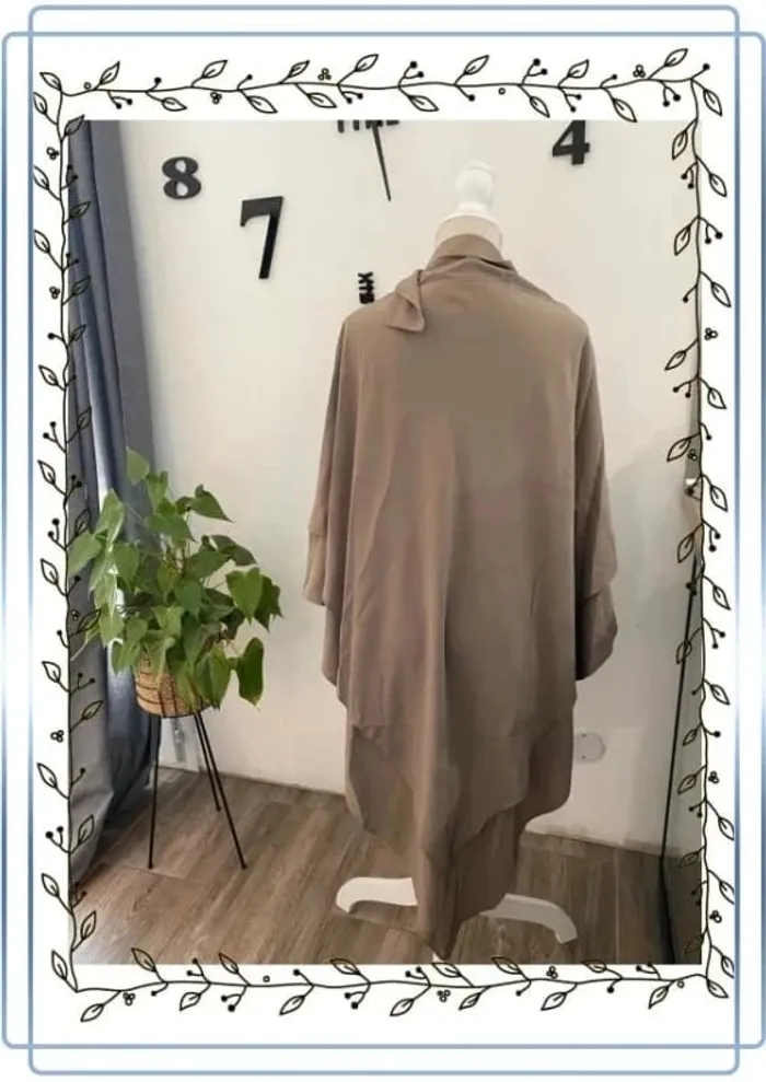 AAwoe Abaya marron, neuf, taille unique - photo numéro 4