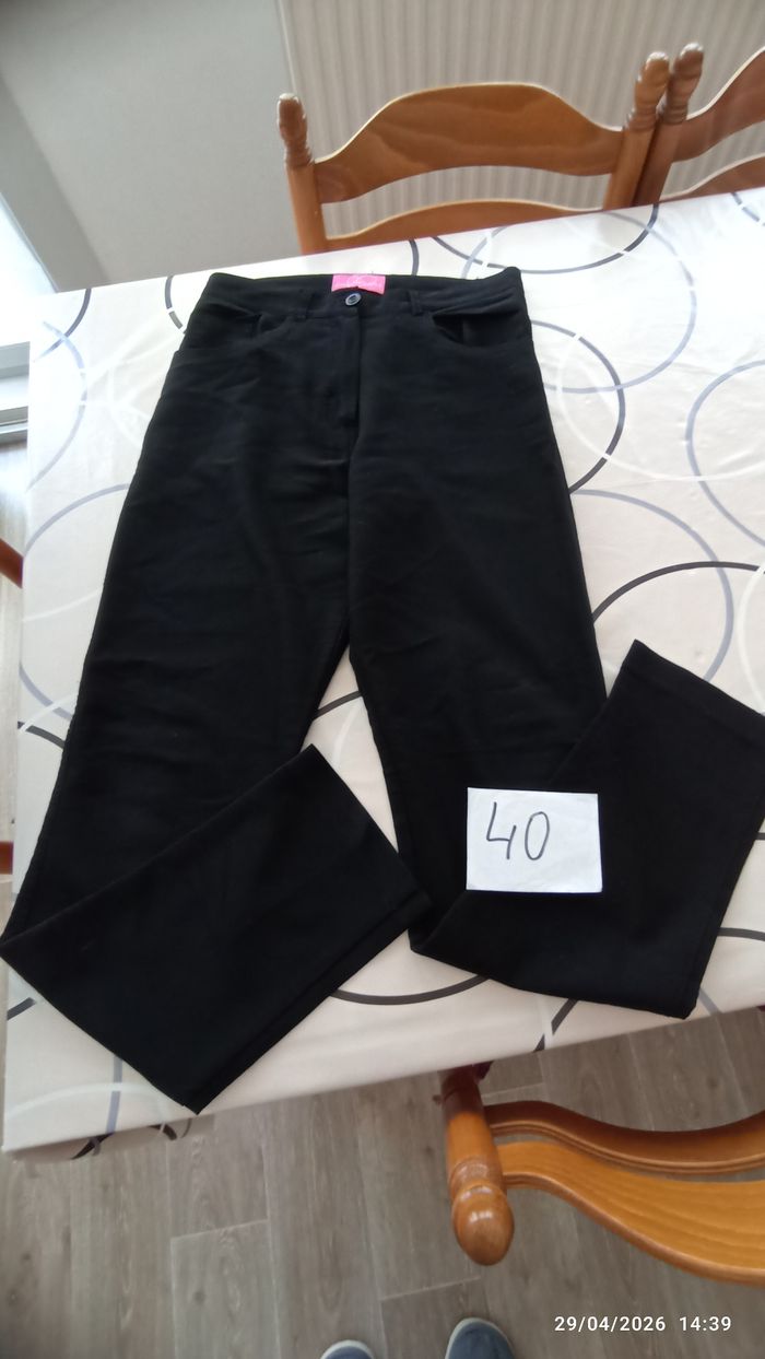 Pantalon noir femme 40 Incandescence - photo numéro 1