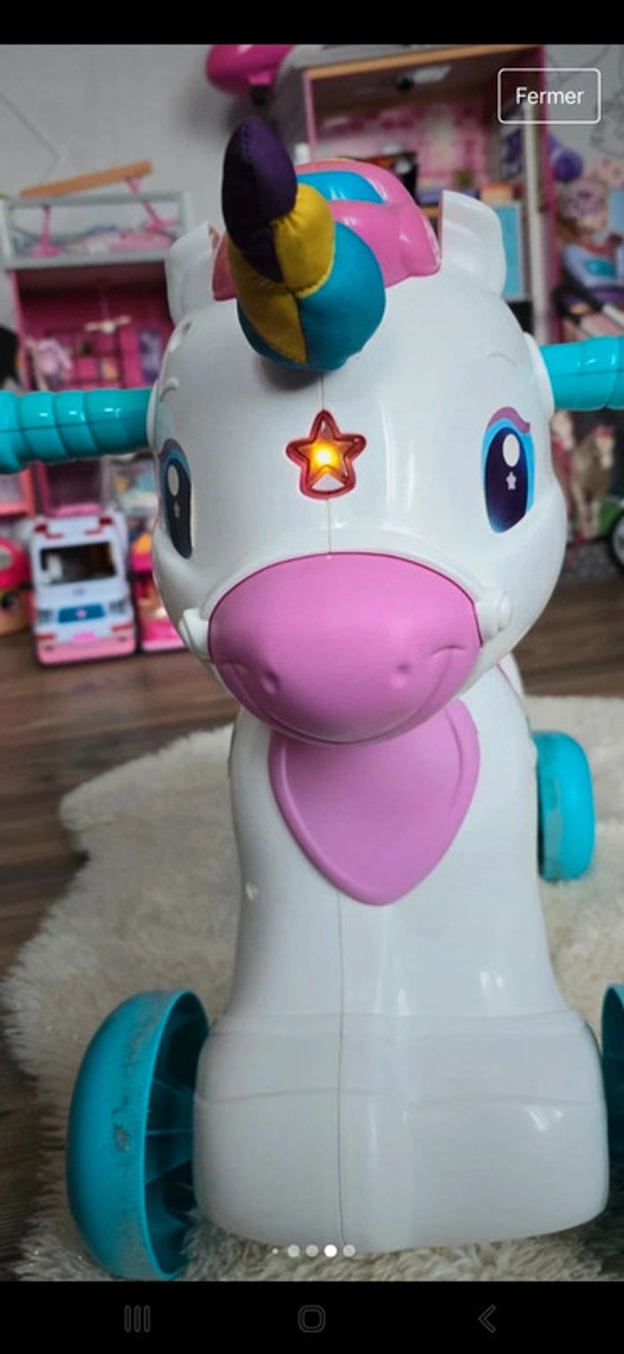 Licorne pousse pousse / à bascule - photo numéro 10