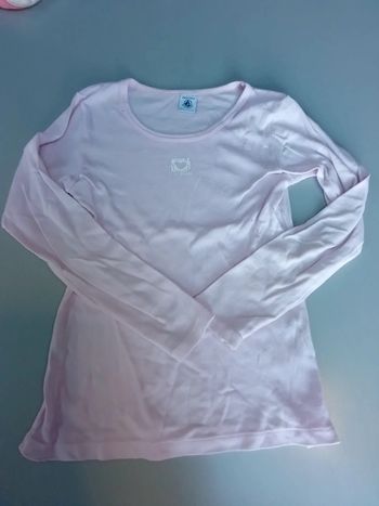 Tee-shirt manches longues taille 10 ans marque Petit bateau