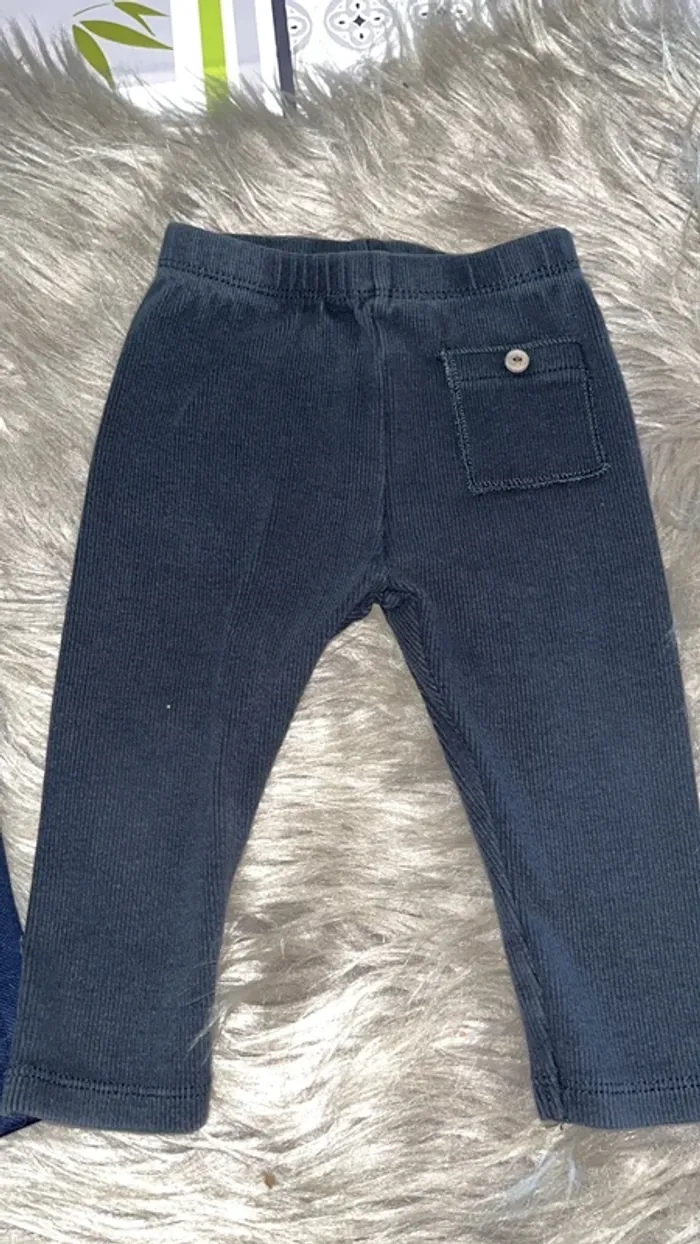 Pantalon tape à l’œil 9 mois/legging  Zara 6-9mois - photo numéro 3