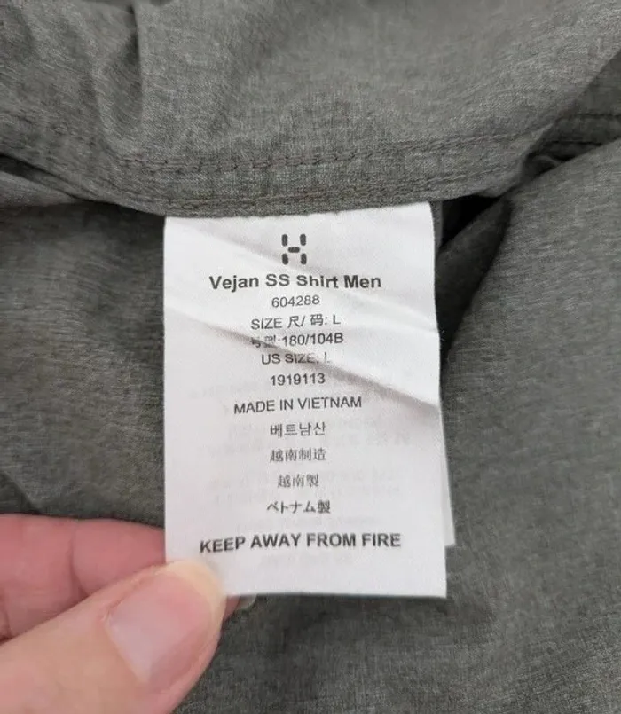 Chemise d'été grise manches courtes - Haglöfs - taille L - photo numéro 5