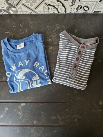 Lot de 2 Tee-shirts à manches longues