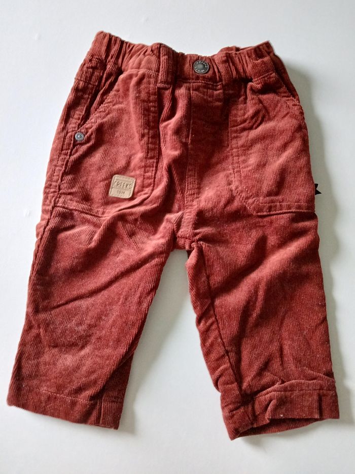 Lot pantalons bébé 6 mois - photo numéro 3