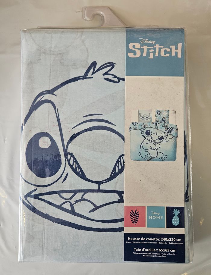 Parure de lit double (housse de couette + 2 taies d'oreiller) - Stitch - photo numéro 2