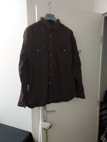 Chemise en jean boutons pressions homme XL