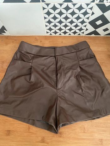 Short simili cuir Zara