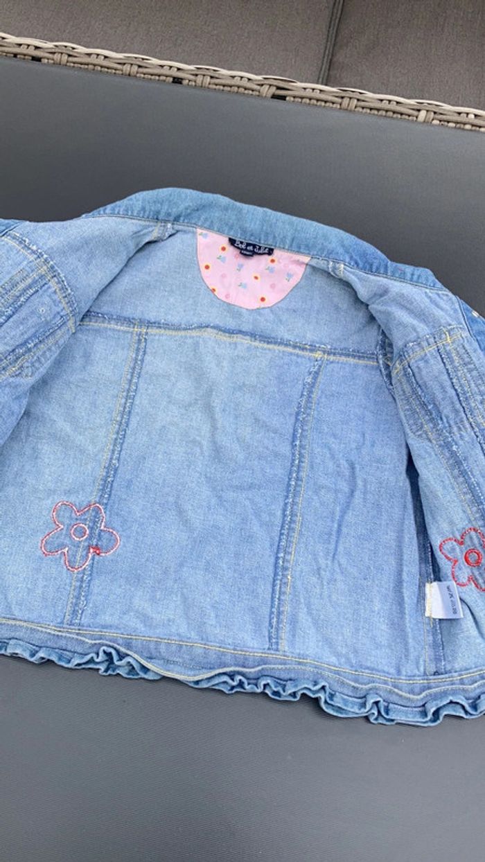 Veste en jean bébé fille vêtement taille 2 ans 24 mois enfant garde robe - photo numéro 5