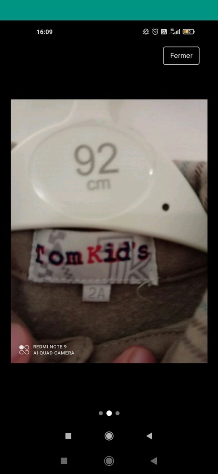 Chemise Tom kids en 2 ans - photo numéro 3