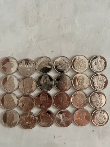 lot de pieces ou jetons harry potter