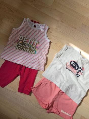 Lot de 2 ensembles été 6 mois