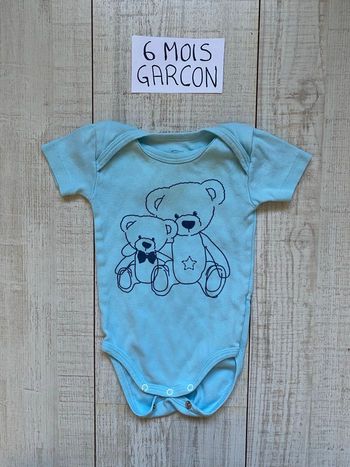 Body à manches courtes ourson