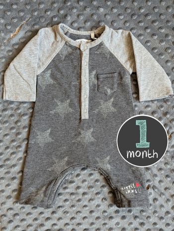 Pyjama IKKS Bébé (1 mois) mixte - Motif Étoiles