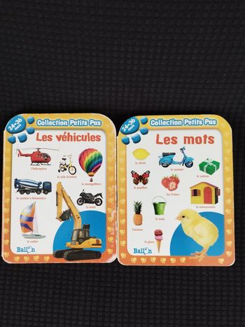 Livres cartonnés Les mots et les véhicules Collection Petits Pas