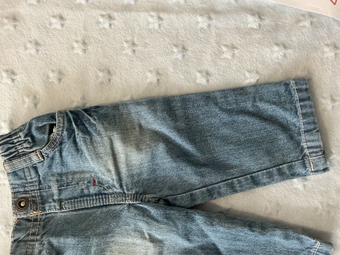 jean droit bleu taille élastique 6 mois orchestra - photo numéro 5