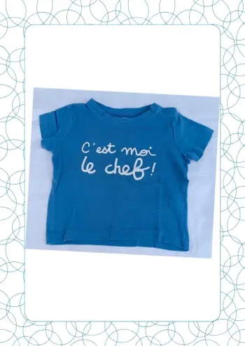 Tee shirt manches courtes 12 mois Mots d'enfants