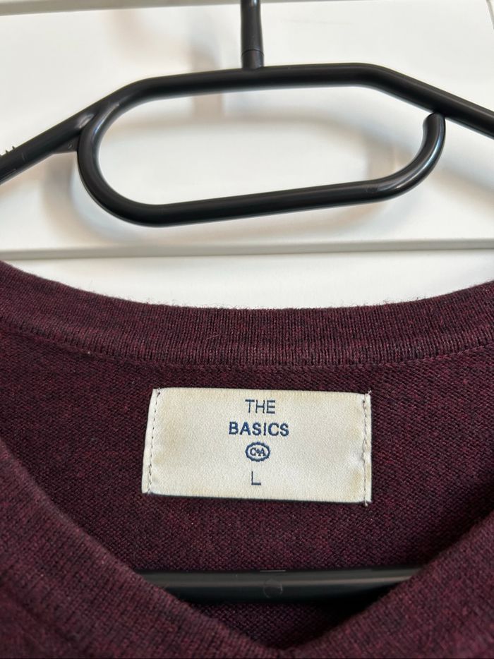 Pull Col V violet foncé Homme C&A Taille L - photo numéro 5