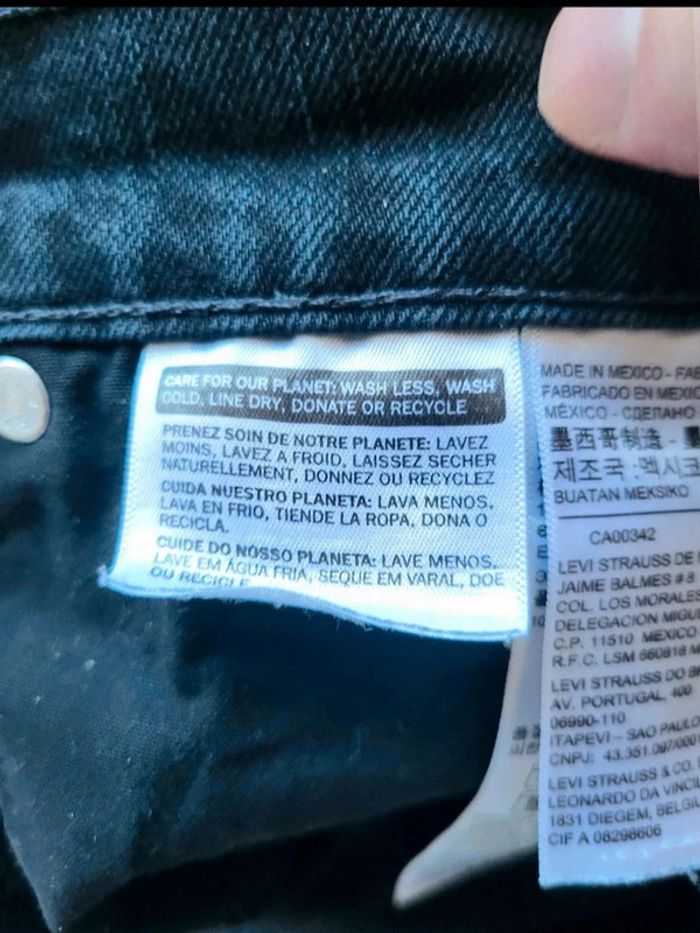 Jean Levi's Homme Noir Vintage Y2K Levi Strauss & Co Authentique Taille W32 L32 FR 42 - photo numéro 14