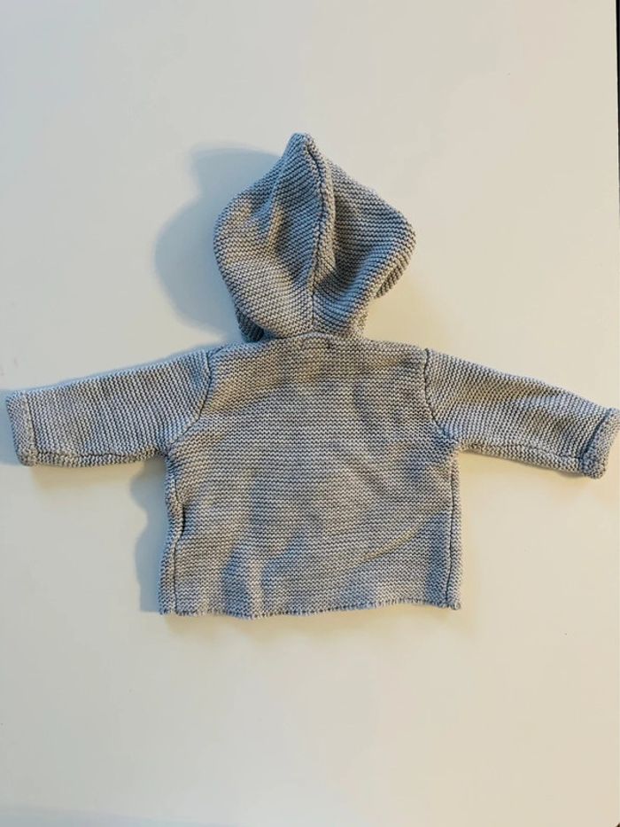 Manteau tricoté à capuche - 6 mois - Kiabi - photo numéro 5
