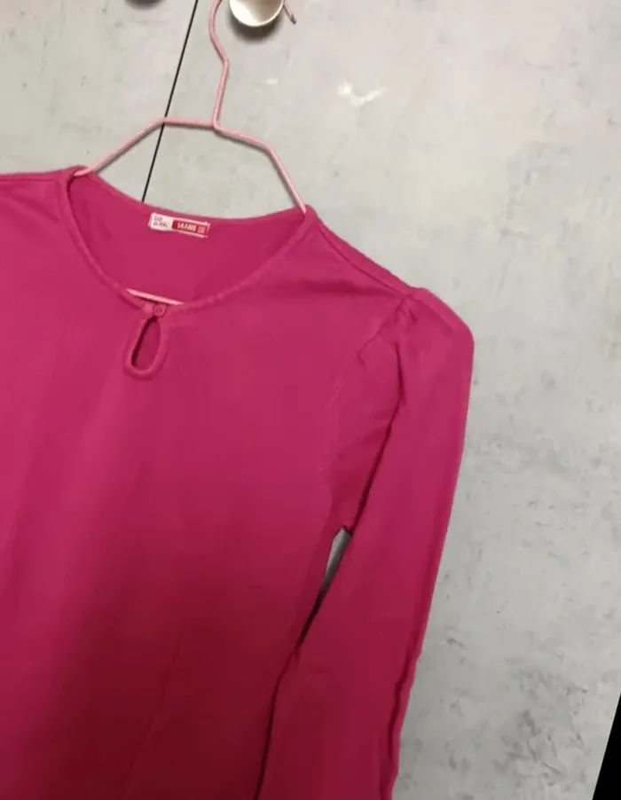 💖 Pull manches longues DPAM – 14 ans – Fushia