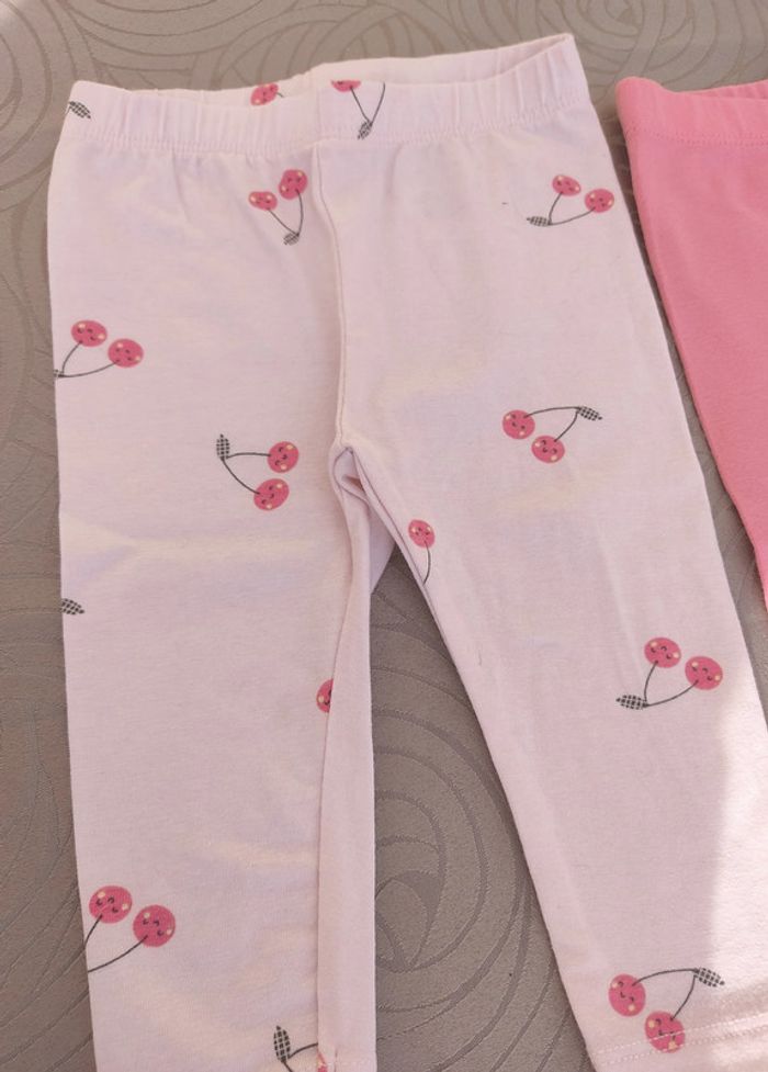 Lot de 2 leggings 6 mois - photo numéro 2