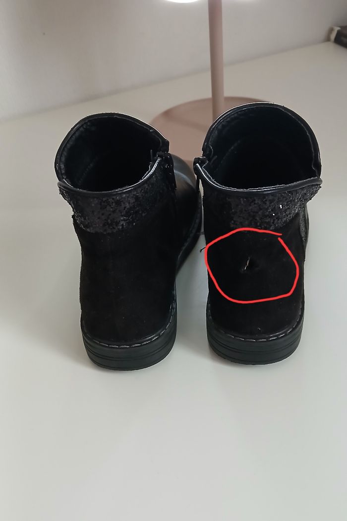 Bottines cuir noir pointure 32 - photo numéro 5