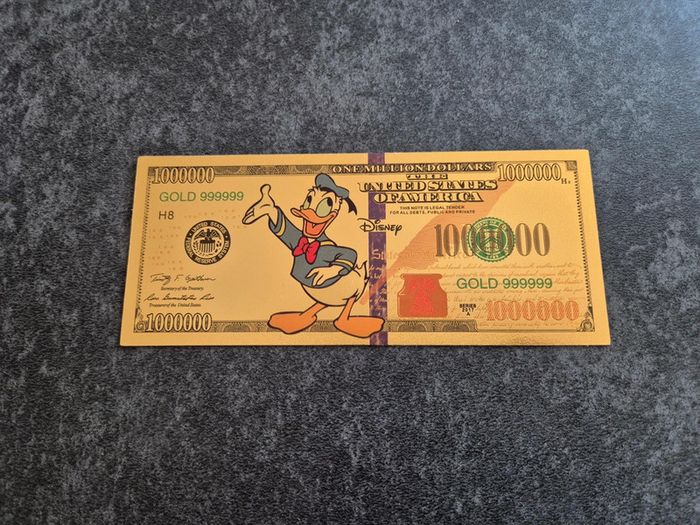 Billet OR à collectionner Mickey Disney