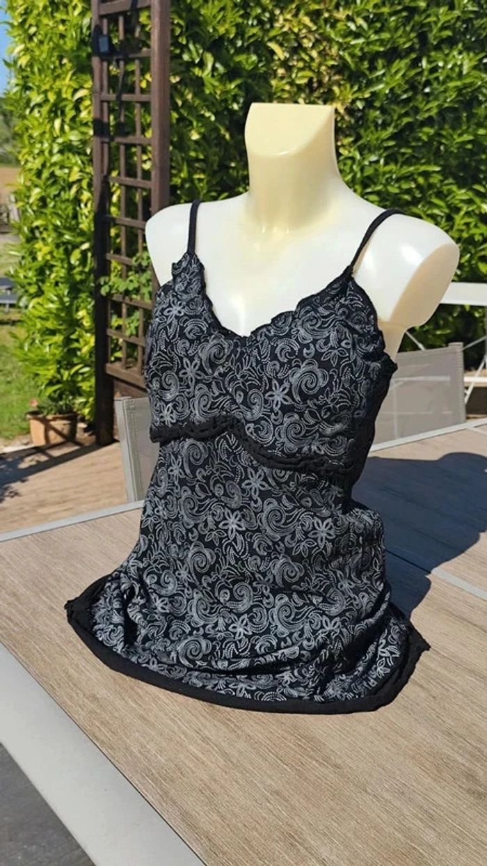 Nuisette noire et argentée gothique T42/44 - Blancheporte