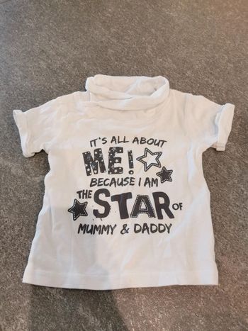 T-shirt bébé 9/12 mois neuf