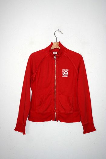 Sweat rouge zippé Nolita Pocket 6 ans
