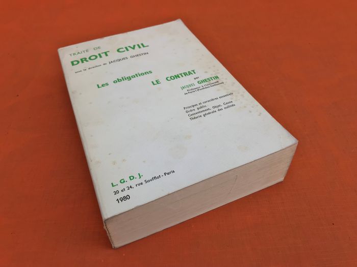 Jacques Ghestin Traité de droit civil (1980) Les Obligations Le contrat - photo numéro 2