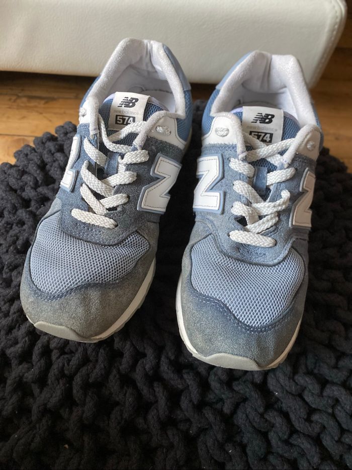 Baskets bleu 574 New Balance 38 enfant - photo numéro 4