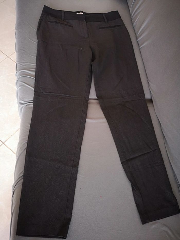 #pantalon gris femme taille 38
