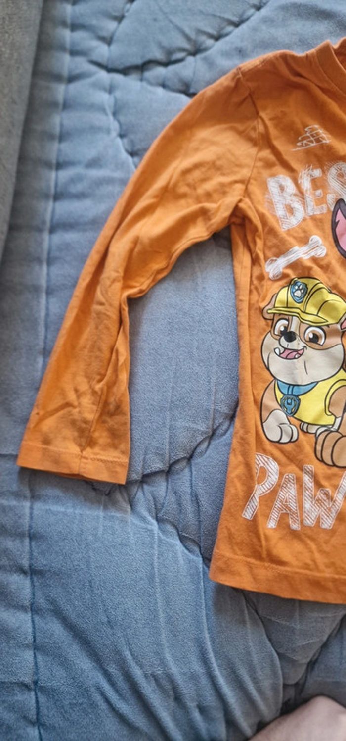 Tee Shirt manche longue Paw Patrol taille 5 ans - photo numéro 5