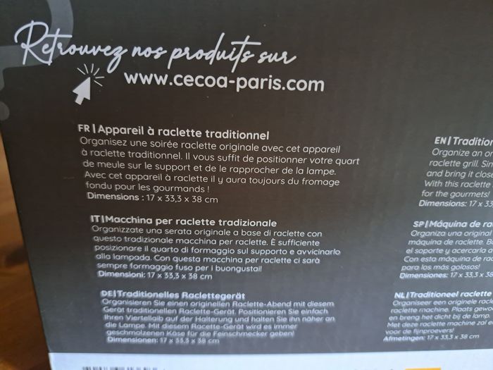Appareil a raclette - photo numéro 3
