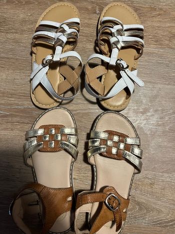2 sandales fille pointure 28 