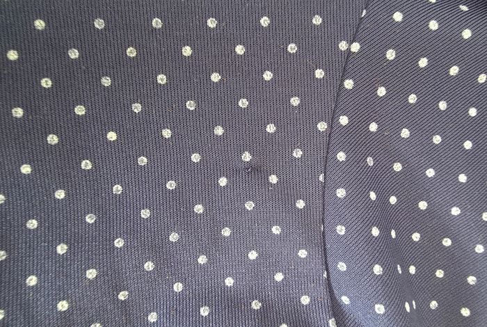 PHARD Robe Patineuse Polyester Bleu Marine à Pois Taille S - photo numéro 8