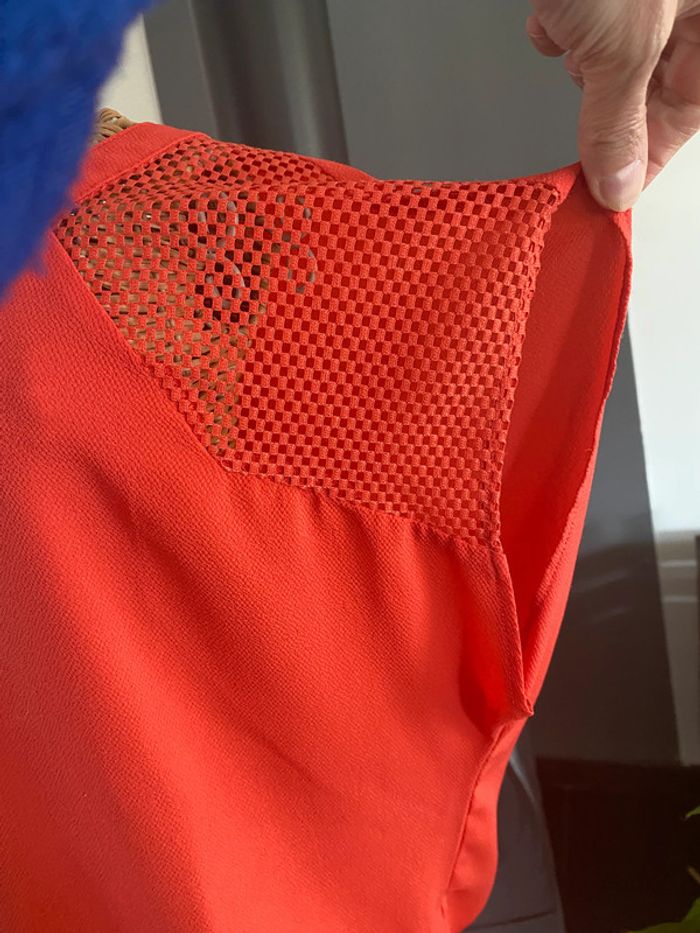 Tee shirt Molly Bracken manche courte corail coupe oversize taille M - photo numéro 6