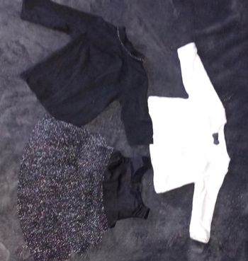 Robe pull colle roulé avec gilet