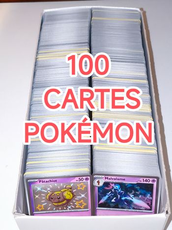 Lot de 100 cartes Pokémon VF en très bon état 